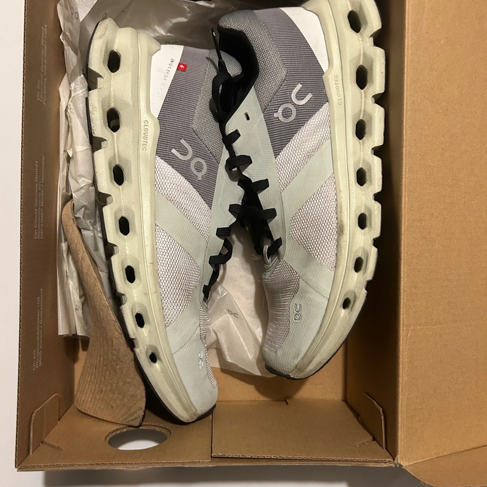 On Running Black and White Sneakers